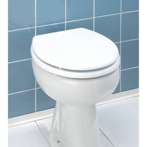 Tavoletta per WC Bali MDF. Cerniere: acciaio inox - Bianco