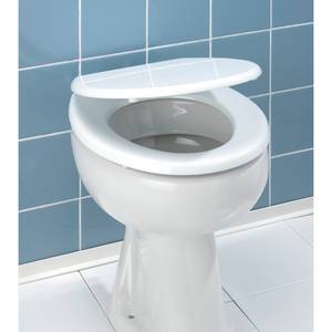 Tavoletta per WC Bali MDF. Cerniere: acciaio inox - Bianco