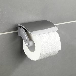 Toilettenpapierrollenhalter Basic Edelstahl - Silber