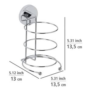 Porte sèche-cheveux Vacuum-Loc Glostrup Acier - Argenté