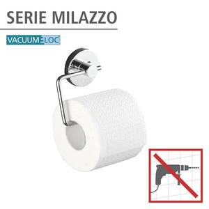 Porte papier toilette Milazzo Vacuum-Loc Acier - Argenté