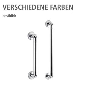 Wandbeugel Secura I aluminium/kunststof - chroomkleurig - Wit - Breedte: 65 cm