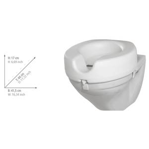 Rehausseur de WC Secura Matière plastique - Blanc