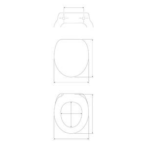 WC Sitz-Erhöhung Secura Kunststoff - Weiß