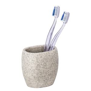 Tandenborstelbeker Puro kunststeen - grijs - Lichtgrijs