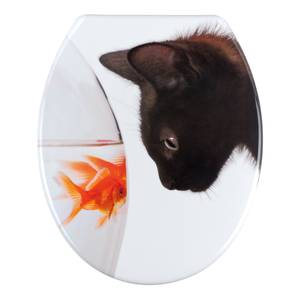 Siège WC Fish and Cat 100 % Duroplast, fixation : Acier inoxydable - Multicolore