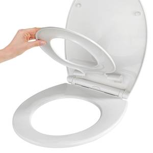 Tavoletta per WC Syros Polimeri termoplastici. Cerniere: materiale plastico - Bianco