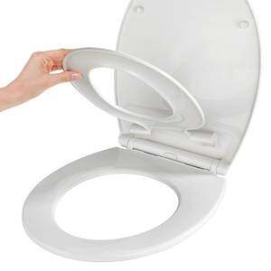 Siège WC Syros Thermoplast, fixation : Matière plastique - Blanc