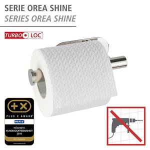 Turbo-Loc wc-papierhouder Orea roestvrij staal - Zilver