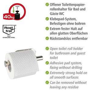 Porte papier toilette Turbo-Loc Orea acier inoxydable - Argenté