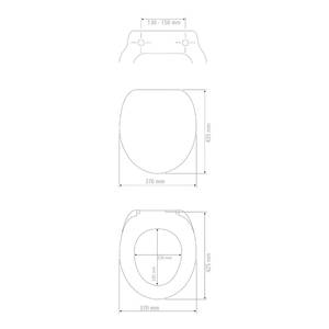 Wc-bril Secura Comfort Wc-bril: duroplast, handgreep: kunststof (TPR), Bevestiging: kunststof - wit