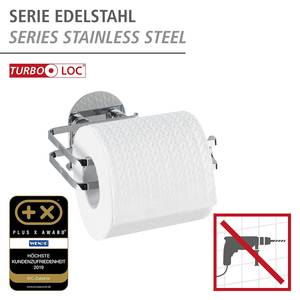 Turbo-Loc wc-papierhouder Fireside roestvrij staal - zilverkleurig