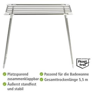 Wäschetrockner Profi Single Edelstahl / Polypropylen - Silber