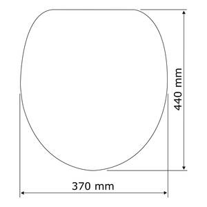 Premium WC-Sitz Kos Thermoplast / Edelstahl - Weiß