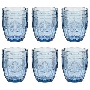 Trinkglas-Set VICTORIAN (6er-Set) Farbglas - Blau