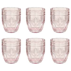 Trinkglas-Set VICTORIAN (6er-Set) Farbglas - Rosa