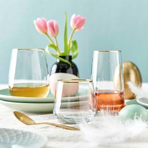 Verres TOUCH OF GOLD (lot de 6) Verre coloré - Transparent