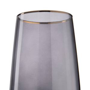 Longdrinkglas TOUCH OF GOLD gekleurd glas - donkergrijs