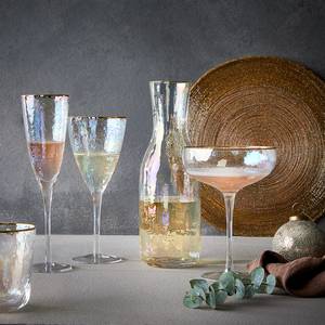 Champagnecoupe SMERALDA transparant glas - transparant