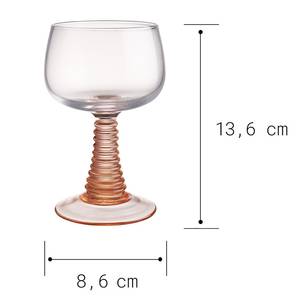Weinglas-Set CONSTANCE (6er-Set) Farbglas - Mandarine