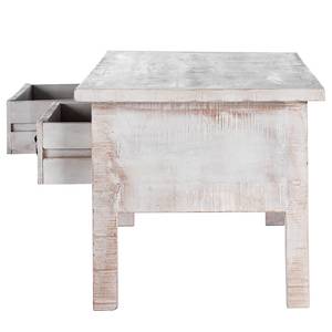 Table basse Waterford Manguier massif - Blanc vintage