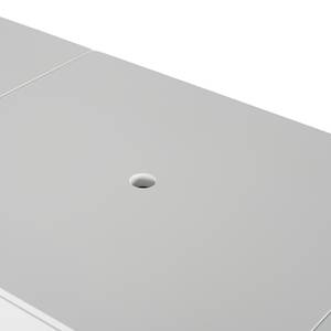 Enfilade LINDHOLM - Largeur 200 cm Blanc - En partie en bois massif - 200 x 80 x 45 cm