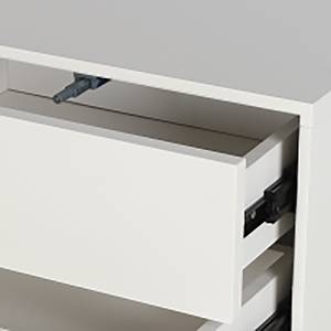 Mobile per doppio lavabo LINDHOLM Rovere parzialmente massello - Bianco