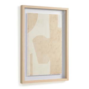 Afbeelding Nannete plantenblad - beige - 50 cm × 70 cm