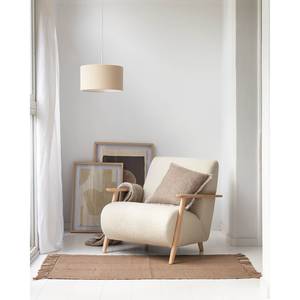 Bild Nannete Pflanzenblatt - Beige - 50 cm × 70 cm