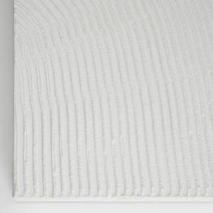 Tableau déco Adelta Feuille de plante - Blanc - 80 x 110 cm