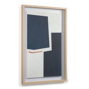 Bild Napea Pflanzenblatt - Blau - 60 cm × 90 cm