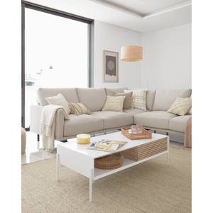 Bild Naira Pflanzenblatt - Beige - 60 cm × 90 cm