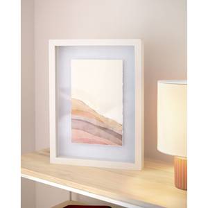 Quadro di legno Nacira Foglie - Bianco - 30 cm × 40 cm