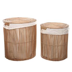 Wäschekorb Diadorin (2-teilig) Rattan - Natur