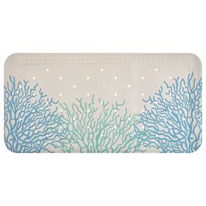 Tapis de baignoire antidérapant Reef Polyester PVC - Bleu