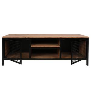 Tv-meubel Zons metaal - grenenhouten look/zwart