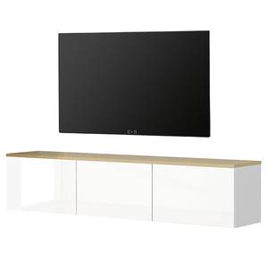Meuble TV Neiden Blanc - Bois manufacturé - 160 x 35 x 32 cm