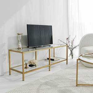 TV-Rack Nibas Glas / Metall - Gold