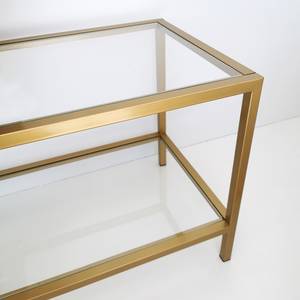 TV-Rack Nibas Glas / Metall - Gold