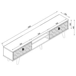 TV-Lowboard Wik Walnuss Hell Dekor