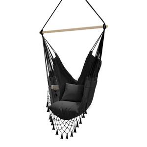Hangstoel Goty katoen/polyester - Zwart