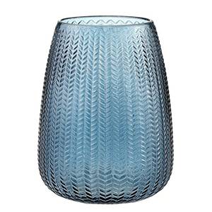 Vase Illa II 100 % verre - Bleu foncé - 13 cm x 24 cm x 18,5 cm - 13 x 24 cm