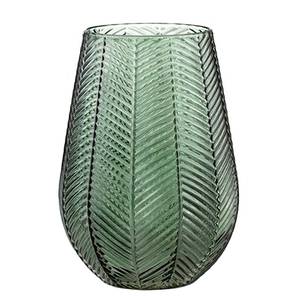 Vase Tori 100 % verre - Vert bouteille - 13 cm x 25,5 cm x 18,5 cm - 13 x 26 cm