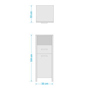 Midischrank Harkon II Eiche Panama Dekor