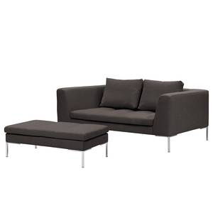 2-Sitzer Sofa MADISON Webstoff Anda II: Anthrazit