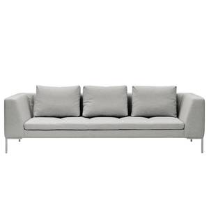 3-Sitzer Sofa MADISON Webstoff Anda II: Silber