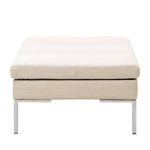 Gestoffeerde hocker MADISON Geweven stof Saia: Beige