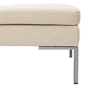 Ecksofa MADISON mit Ottomane Webstoff - Webstoff Saia: Beige - Breite: 319 cm - Ottomane davorstehend rechts