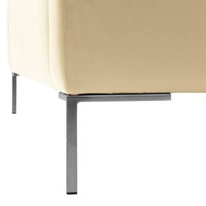 Ecksofa Madison II Echtleder Neka: Creme - Ecke davorstehend rechts