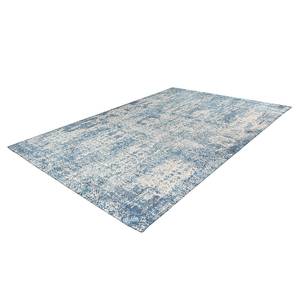 Kurzflorteppich Percy 200 Baumwolle / Polyester - Blau - 120 x 170 cm